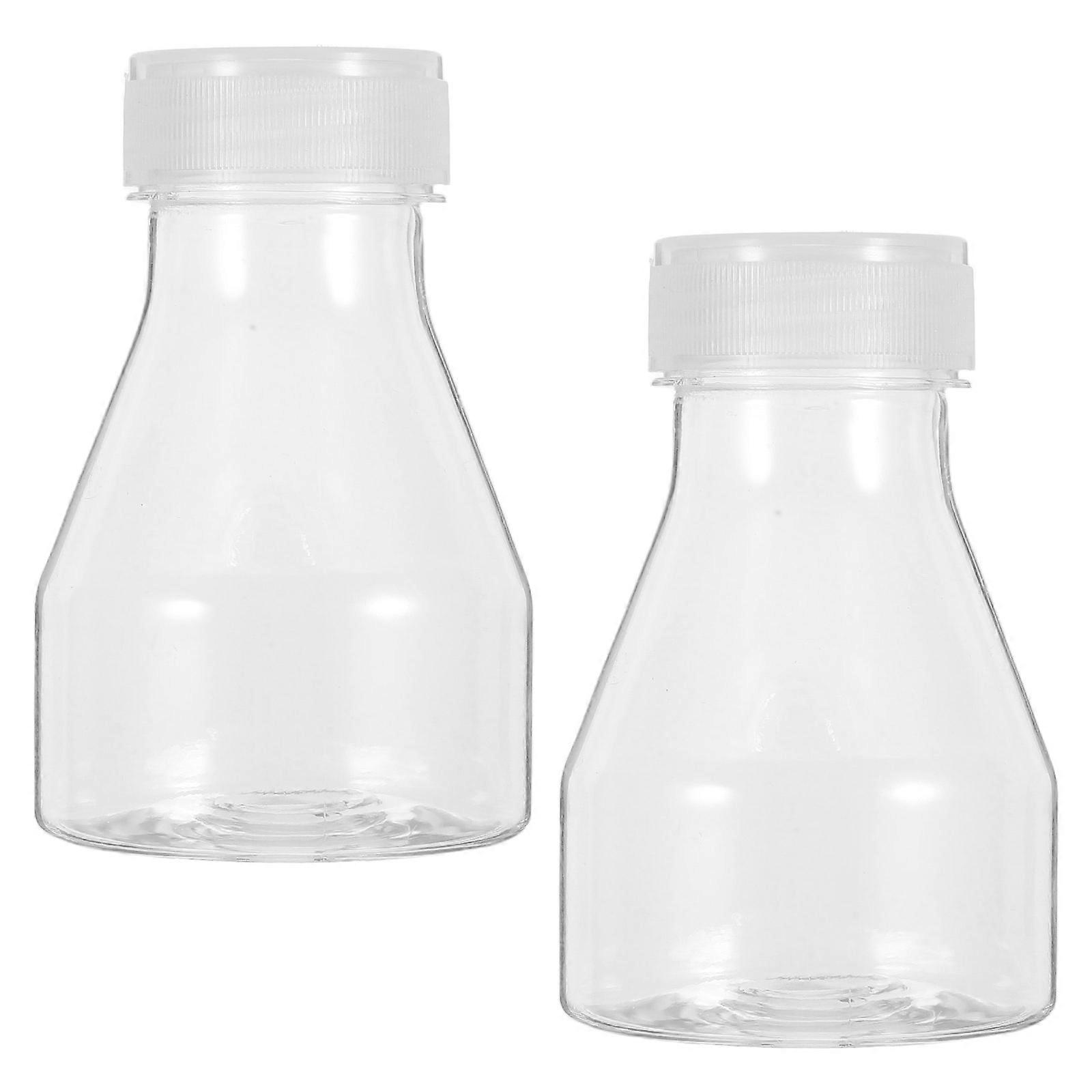 Plastic Laboratory Bottle for Cell Culture Experiments with High-Temperature Resistance 2Pcs