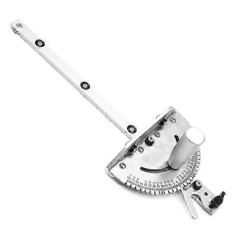 Precision Miter Gauge with 120-Degree Angled Ends and Flip Stop for Table Saw - Enhanced Accuracy