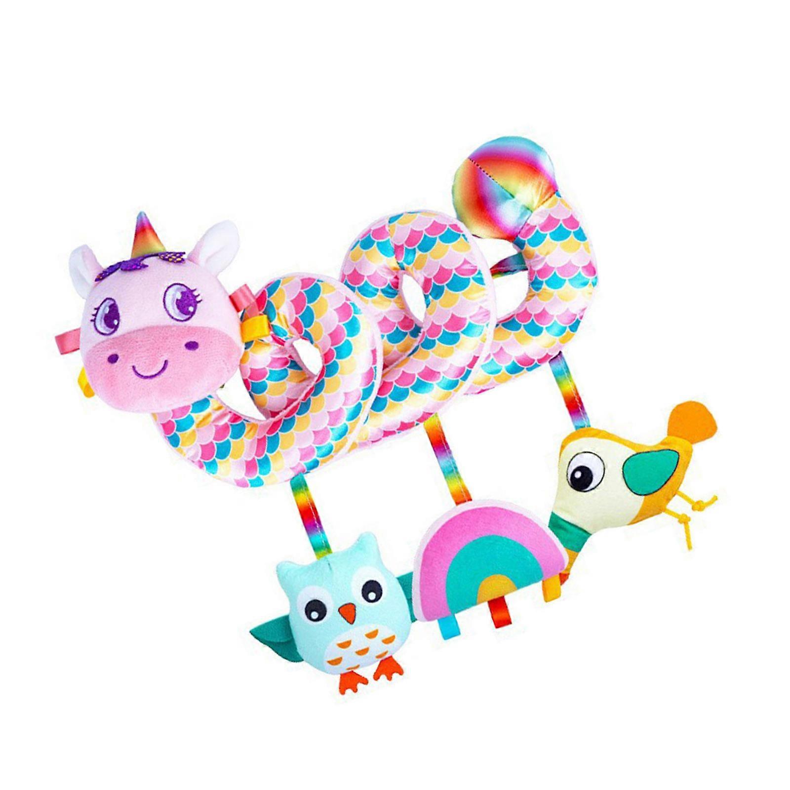 Multicolor Infant Crib Attachments Fabric Visual Stimulation Tool For Early Learning And Secure Bed Play Multicolor