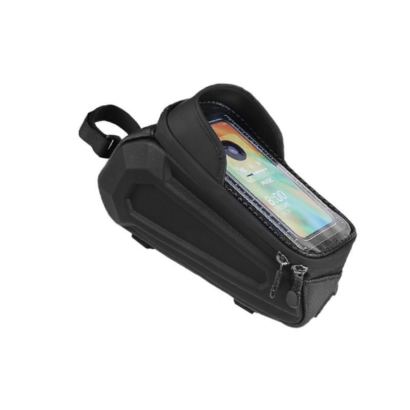 Bicycles Front Frame Bag Phone Case Bag Cycling Top Front Tube Frame Pouch Large Capacity Bicycles Bag Easy to Use Multicolor