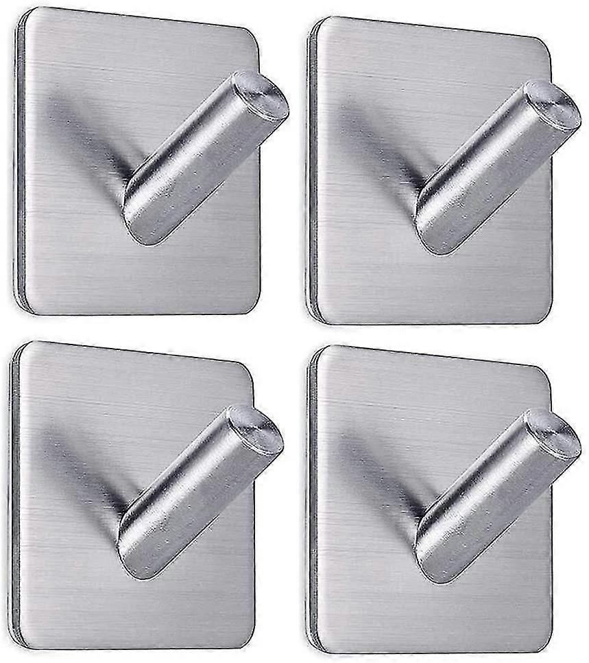 Heavy Duty Adhesive Hooks Wall Hooks Stick On Hooks 4 Pcs