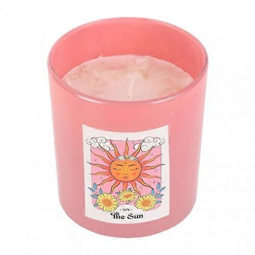 Something Different The Sun Rose Quartz Candle & Holder
