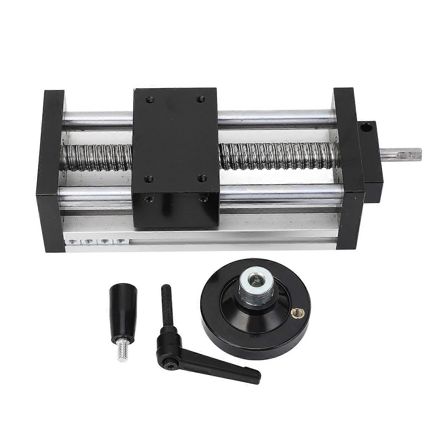 Slide Linear Stage 100mm Stroke 10mm Reserved Protection Dual Axes Manual Linear Rail Sliding Table 