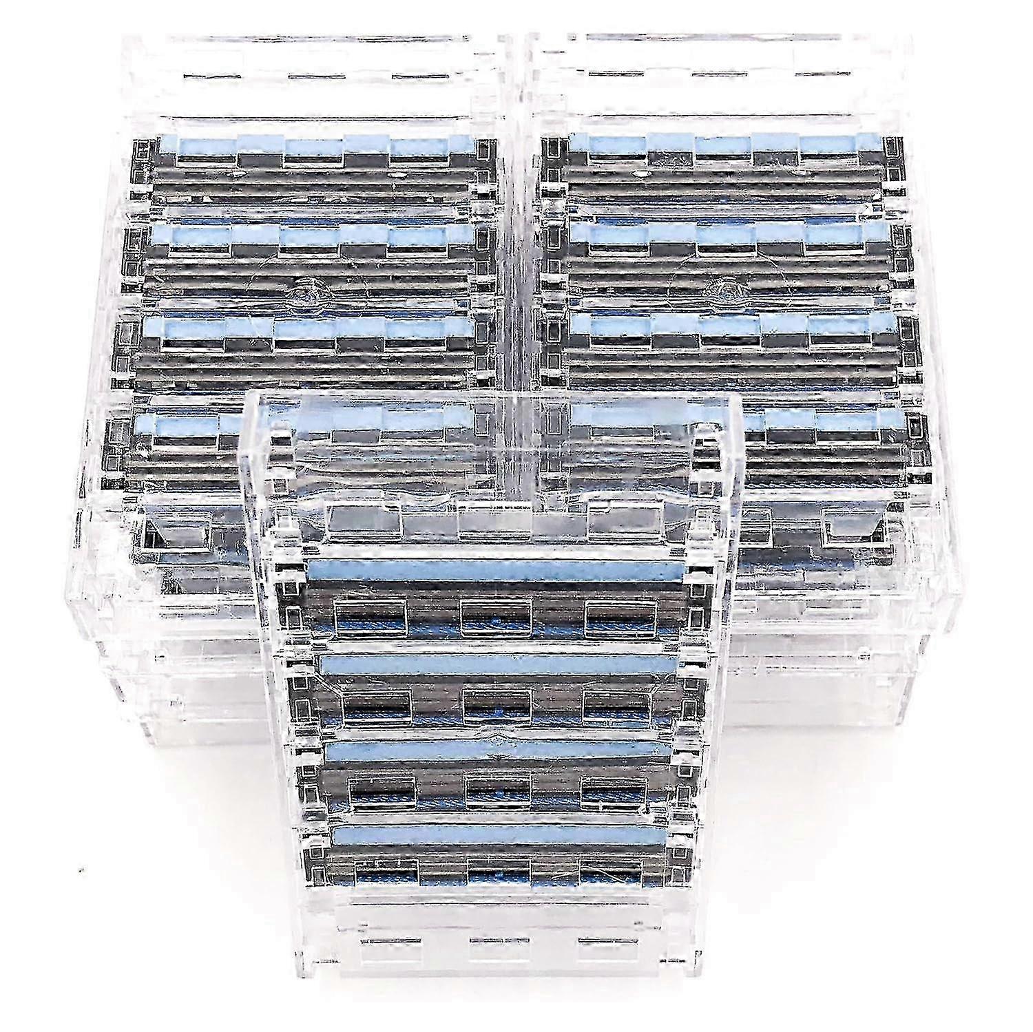 40 Triple Razor Blade Cartridges for Gillette Sensor, Sensor Excel, Sensor 3, Sensor 2, Personna Triflexx - Flexible Blades z