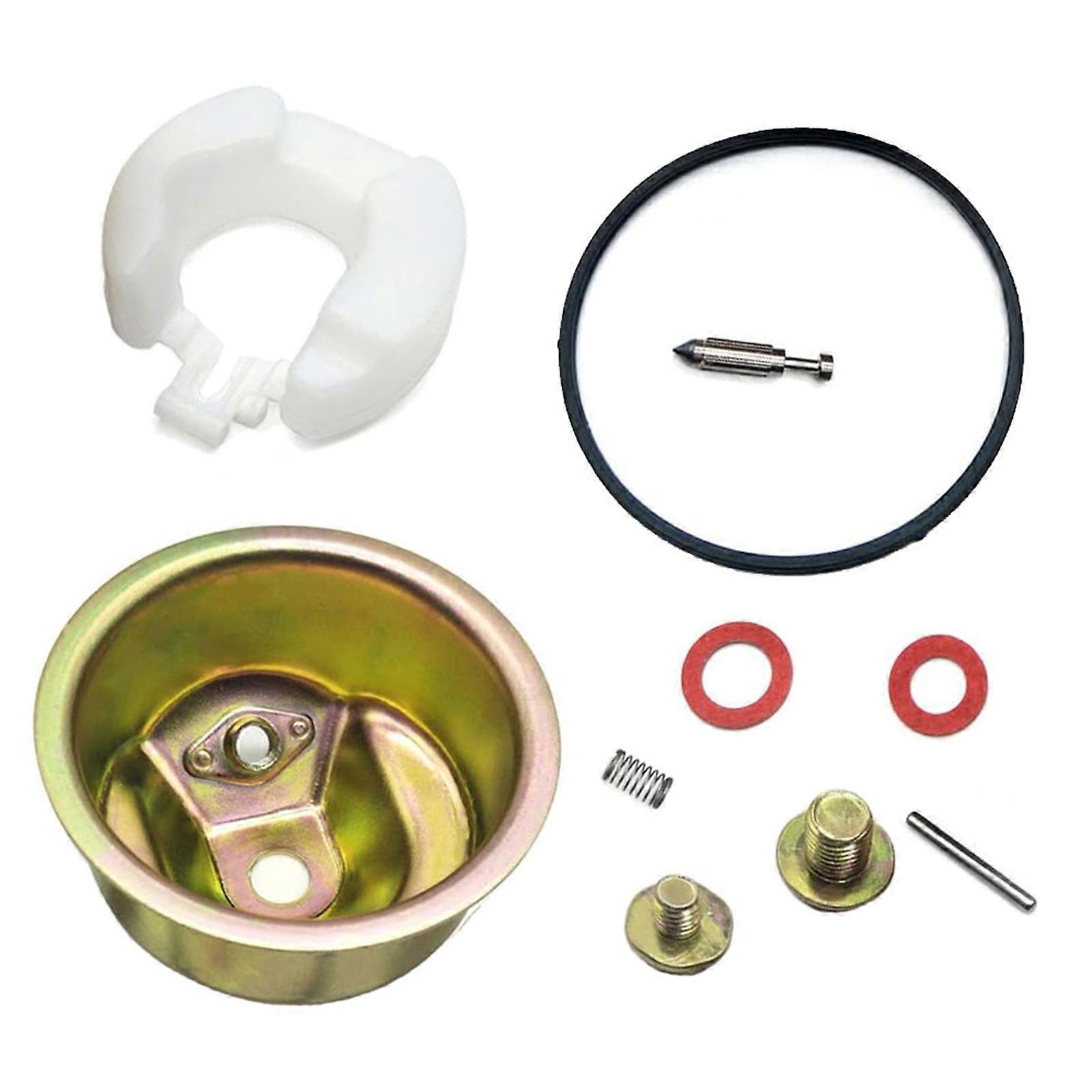 Carburetor Rebuild Kit for GX120 GX160 GX200 Carburetor Chamber Float Bowl Needle Spring Seal Pin Gasket Replacement Multicolor