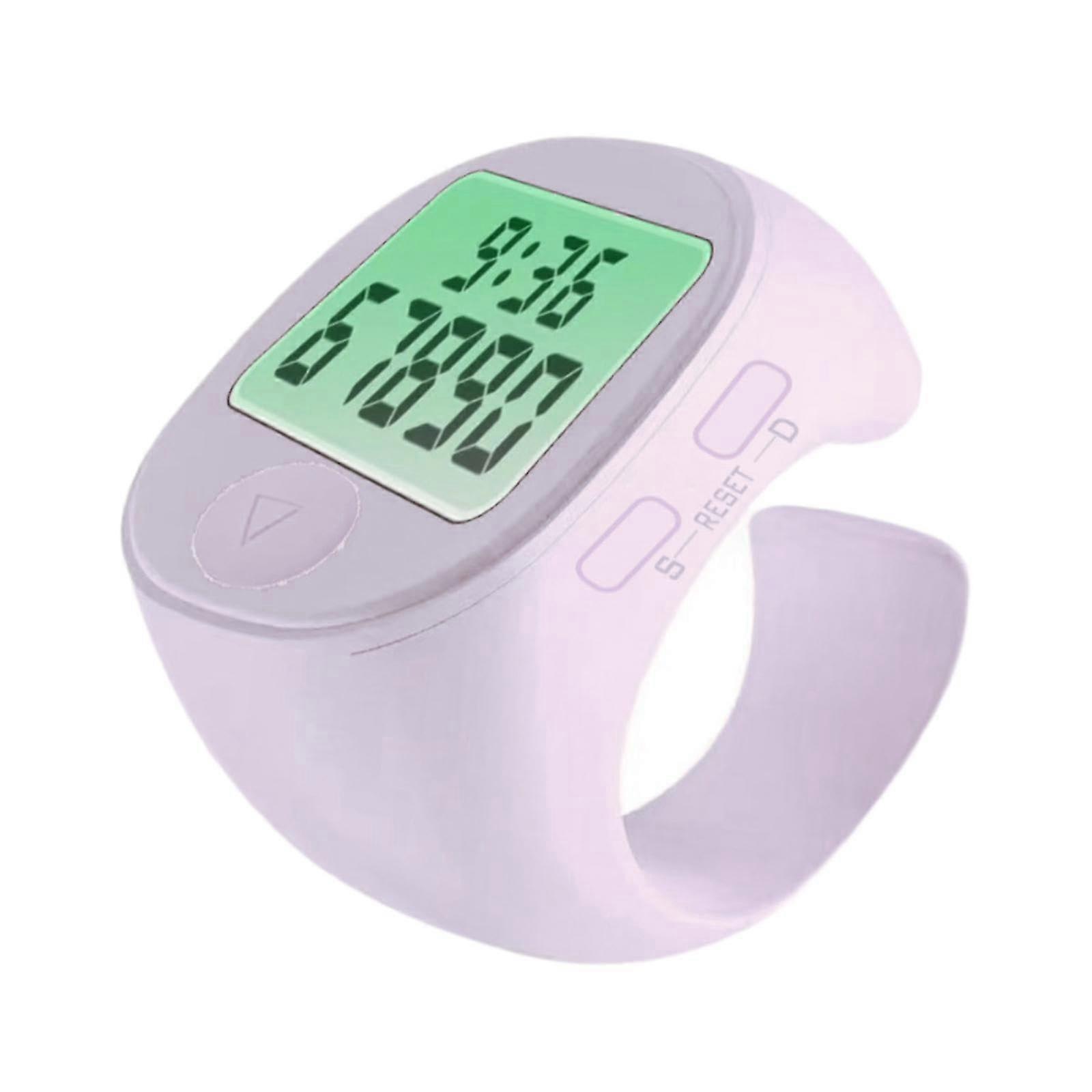 Electronic Finger Counter Handheld Tally Counter Silent Portable Digital Counter Night Light White Compact Unisex