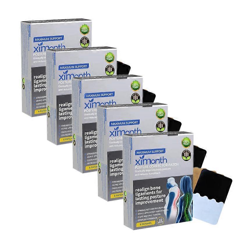 1-5x Postural Correction Patch, Shoulder Lumbar Spine Back Posture Correction Back Anti-Hunchback Body Care Patch