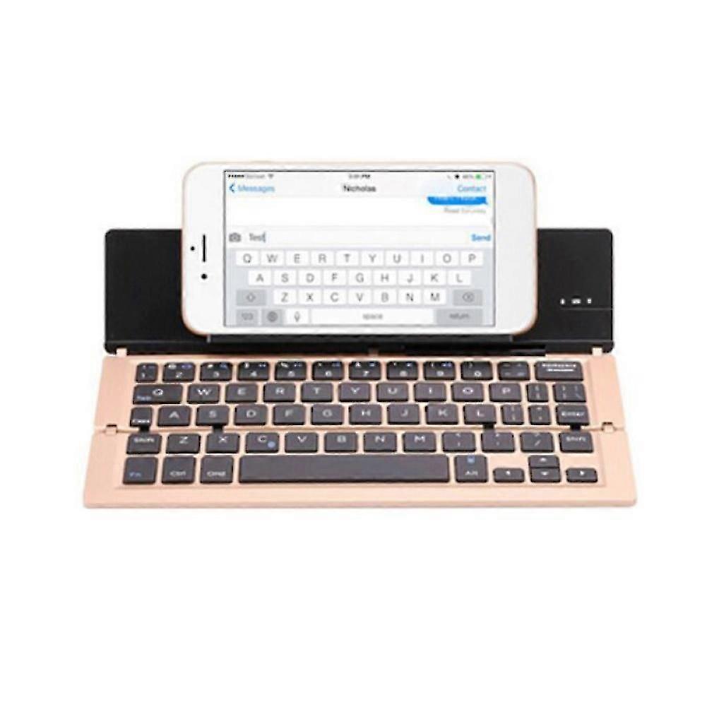 Portable Folding Wireless Bluetooth-compatible Keyboard Keypad For Ipad Mobile Phone Tablet