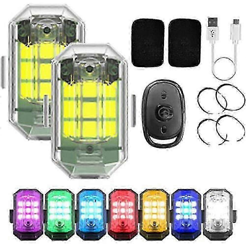 HJYang High Brightness Wireless Led Strobe Light, 7 Colors Rechargeable Flashing Lights HYH