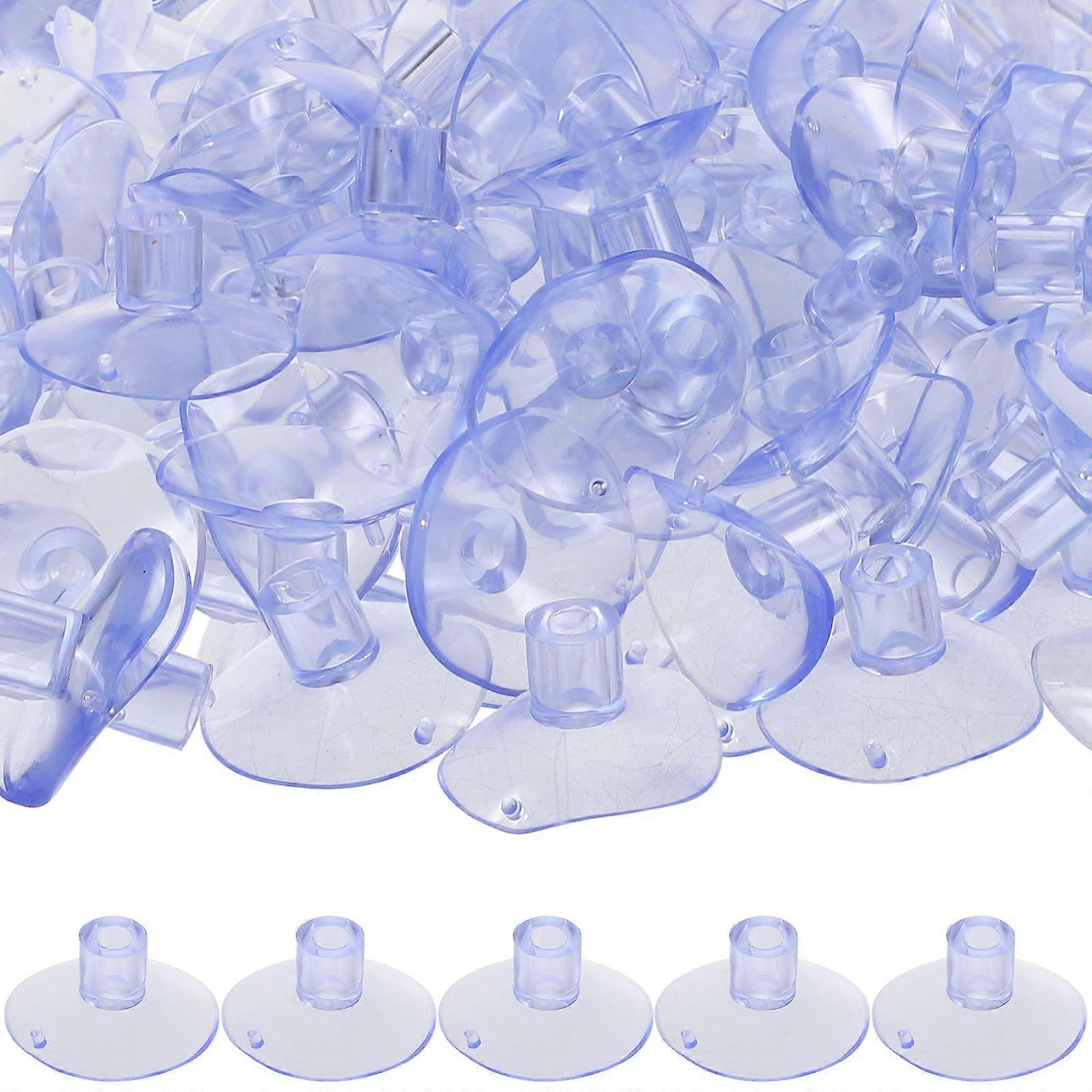 100pcs Transparent Flagpole Suction Cups Small Suction Cups Table Top Suction Cups