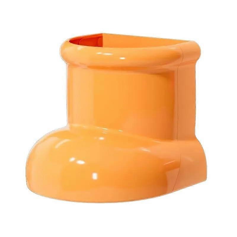 Cute Boots Magnetic Storage Box with Space Saving Design for Home Organizing (Yellow)