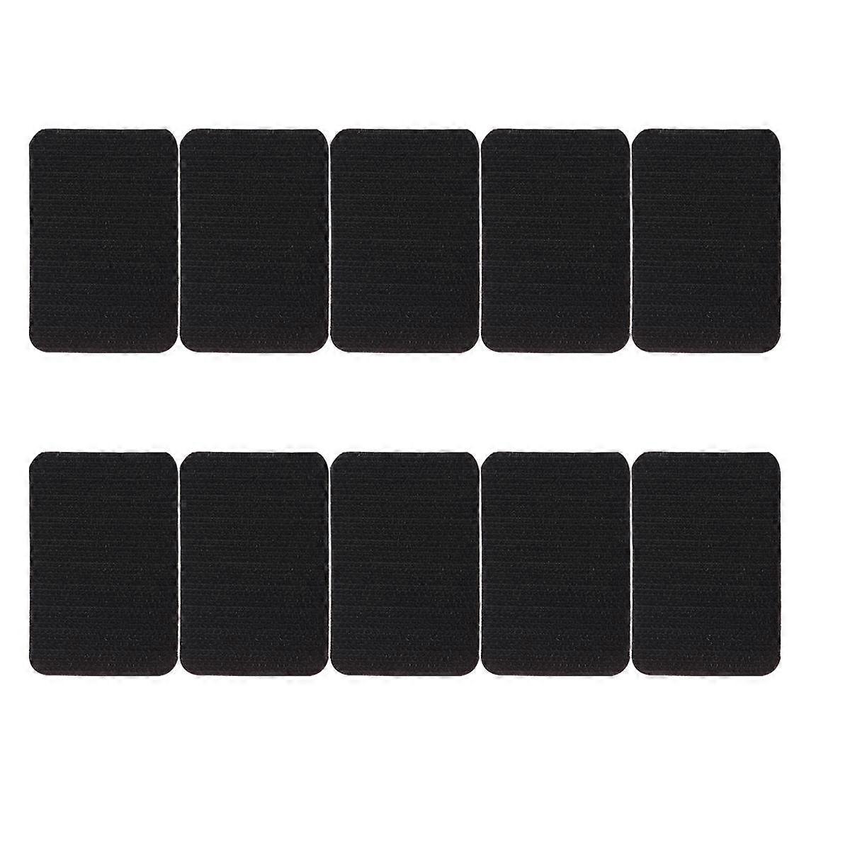Black Rectangular Self Adhesive Sticker Sofa Sticker for Home Use 25Pcs