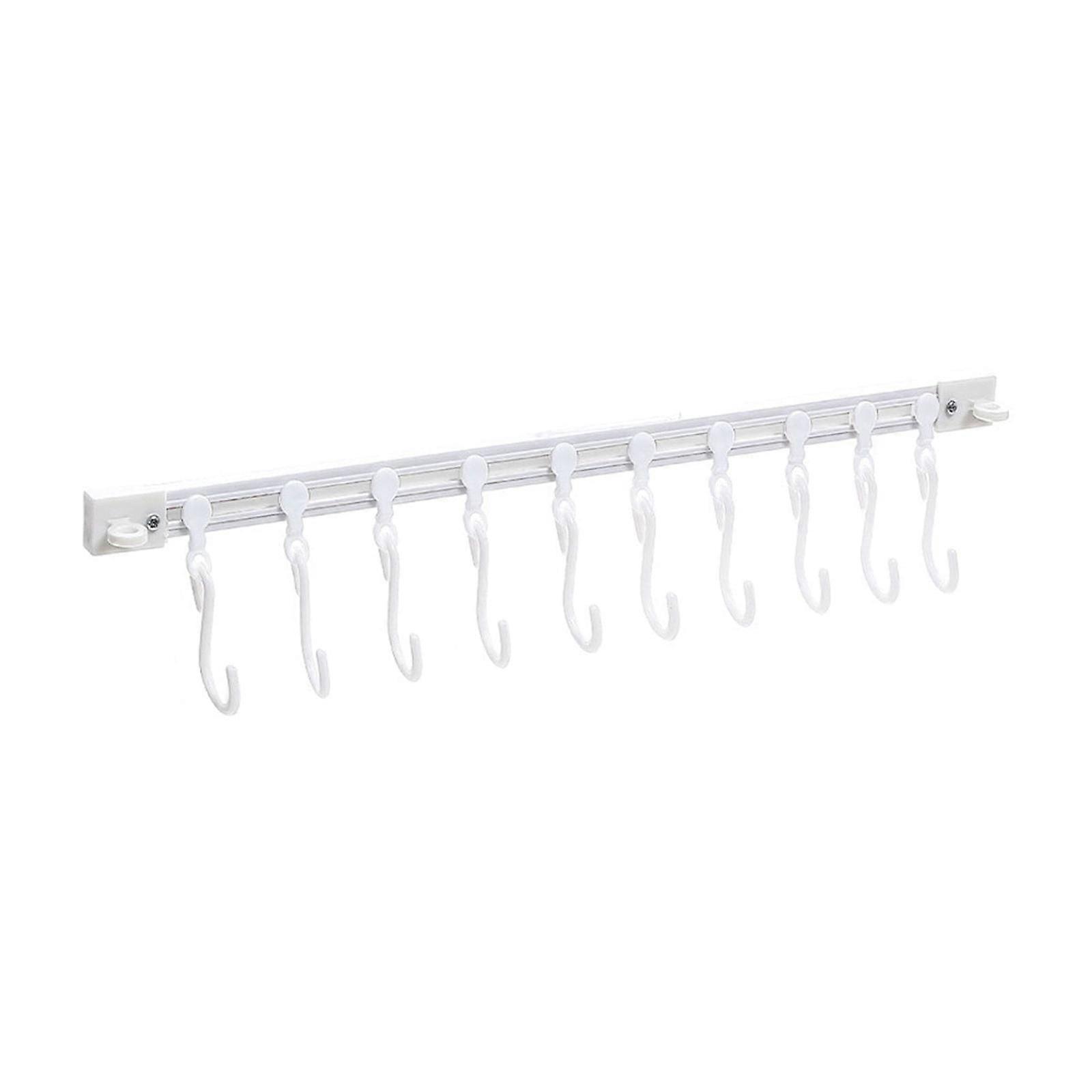 VALSEEL Storage Containers Multifunctional Slide Rail Hook Kitchen Storage Sliding Track Hook kitchen Utensils