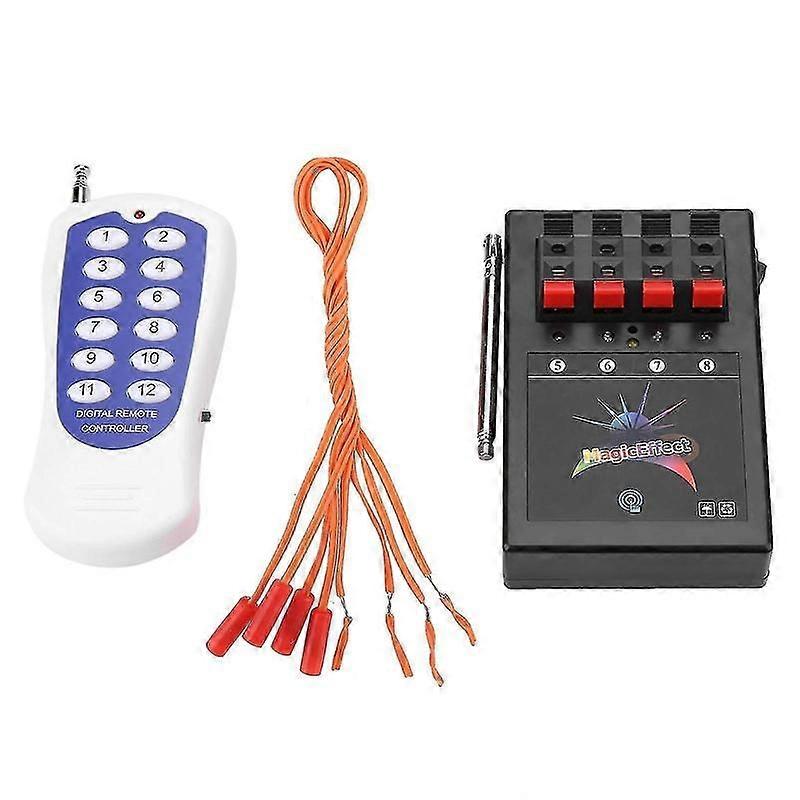 12 channel remote control system for wireless fireworks ignition