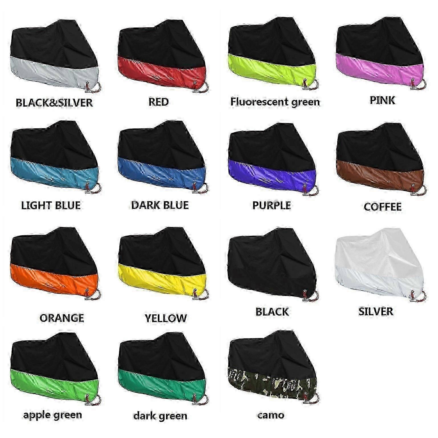 190t Motorcycle Cover Waterproof Outdoor Snowproof