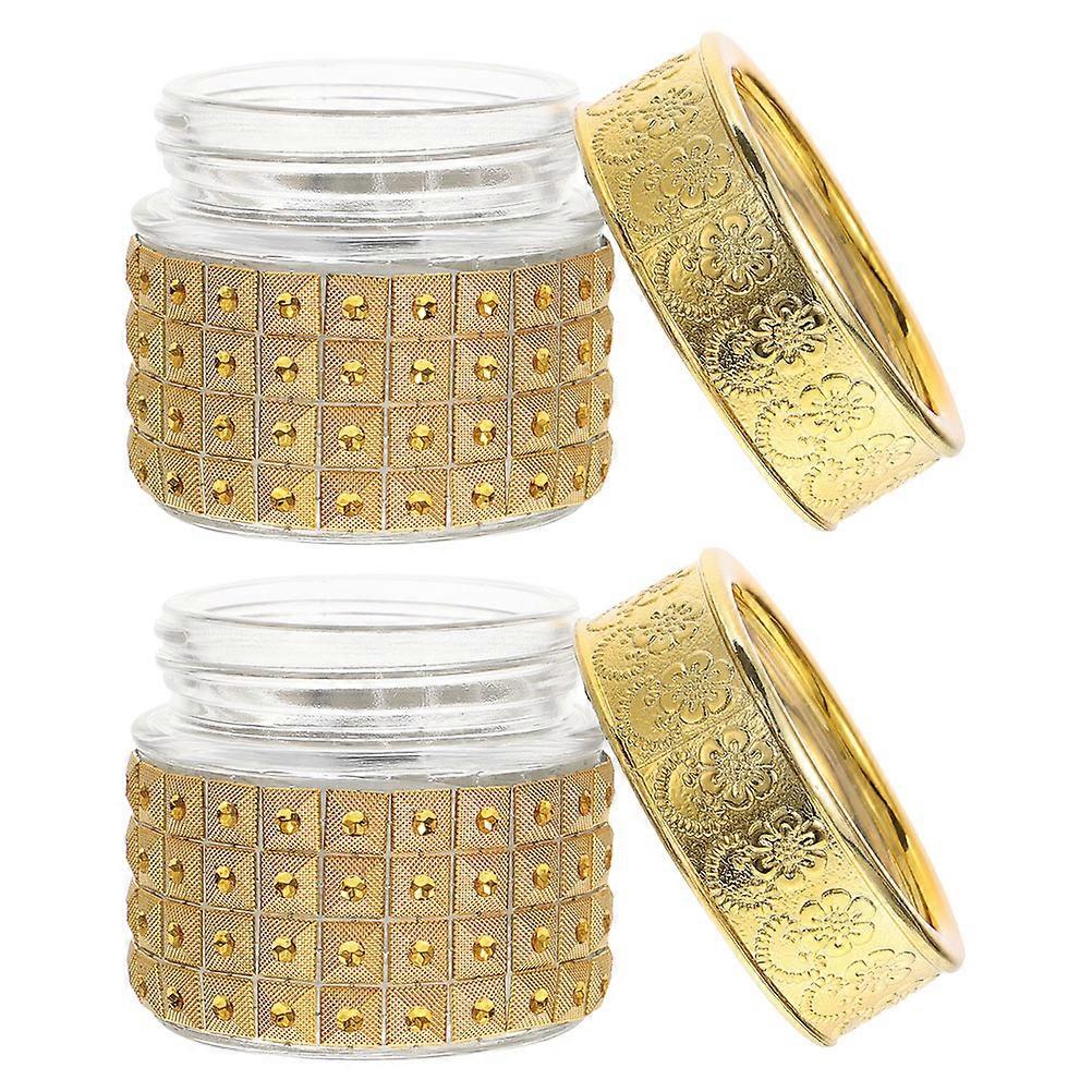 Travel Refillable Bottles Small Cosmetic Containers for Storage Use 2Pcs