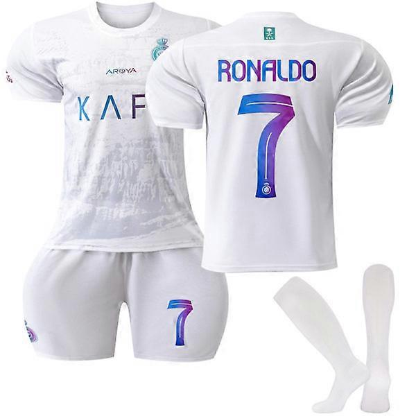 Maillot extérieur enfant d'Al-Nassr FC 2023-2024, n° 7 Ronaldo 20