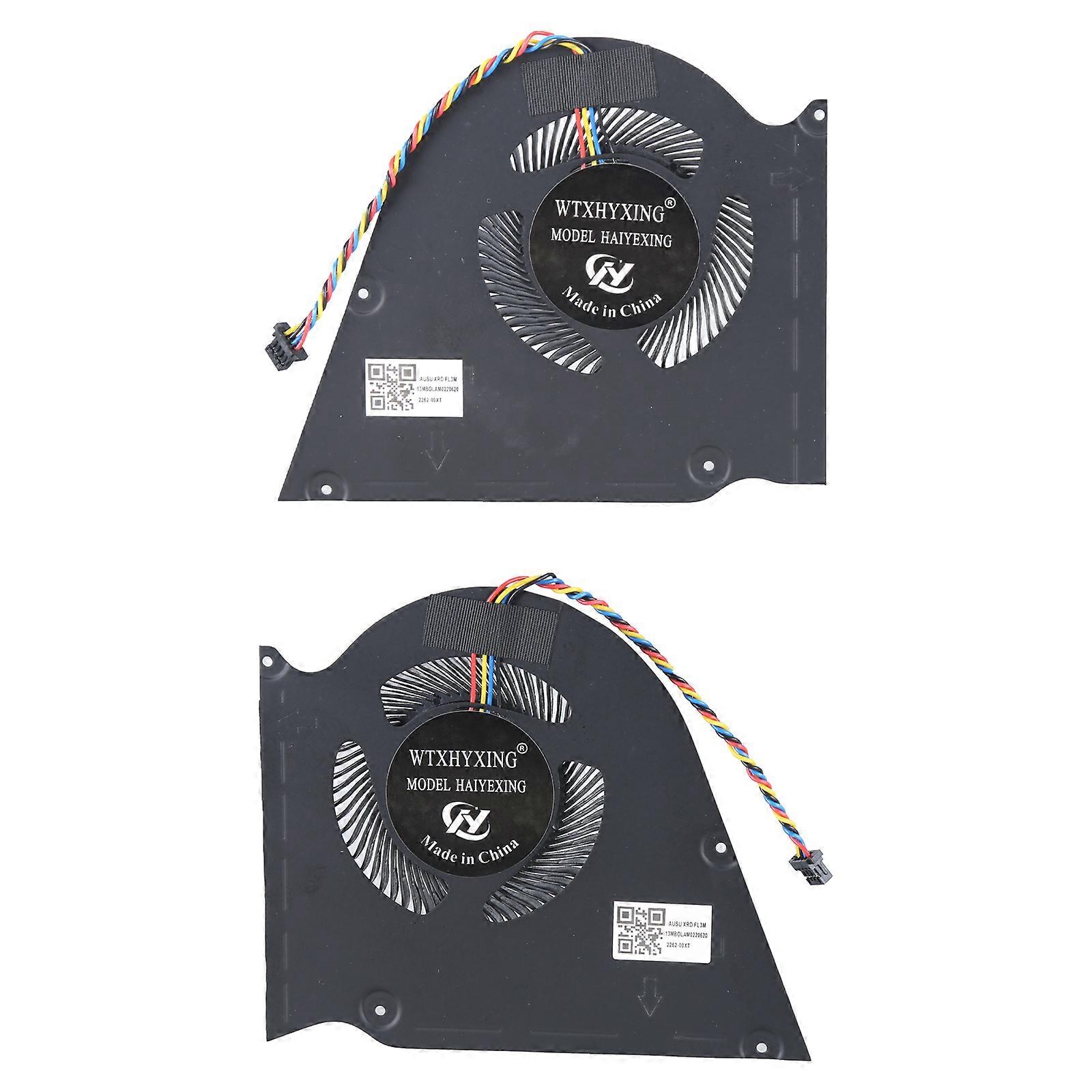 Laptops CPU GPU Cooling Fan Coolers Radiators for ROG Zephyrus S GX531 GX531GM GX531GX DC12V 1A CPU GPU Fan Multicolor