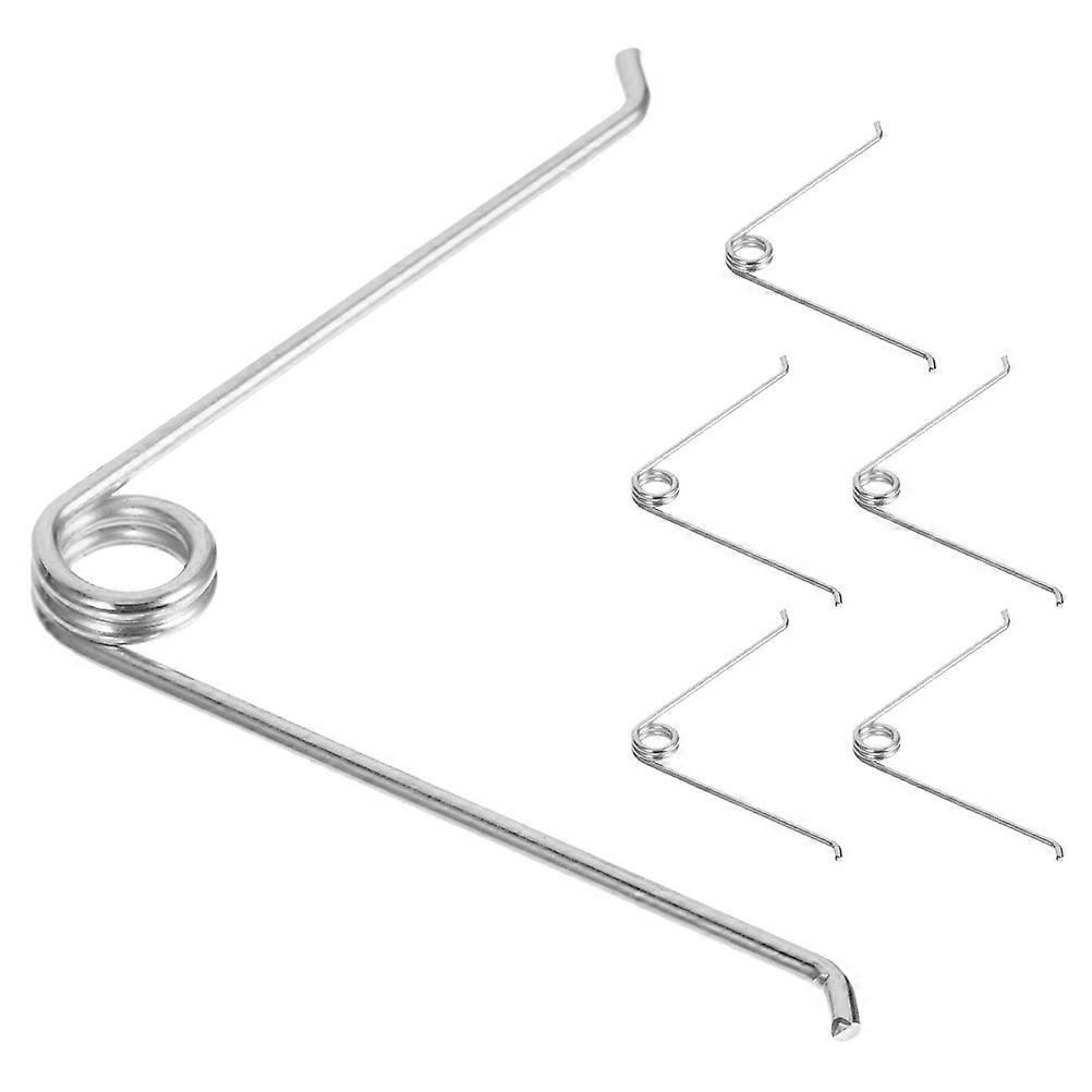 Durable Stainless Steel Pruning Shears with Replaceable Springs for Gardening Use Silver Vshape 6Pcs