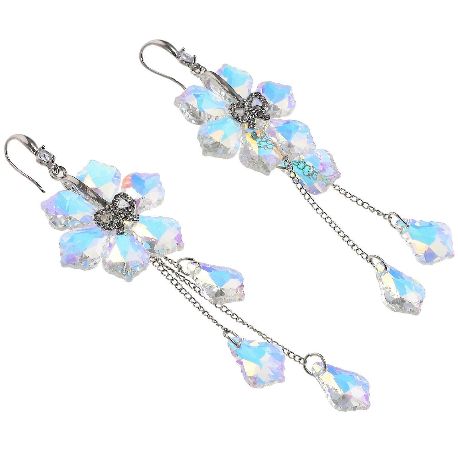 Crystal Pendant Maple Leaf Pendant for Car Hanging Decor 5Pcs