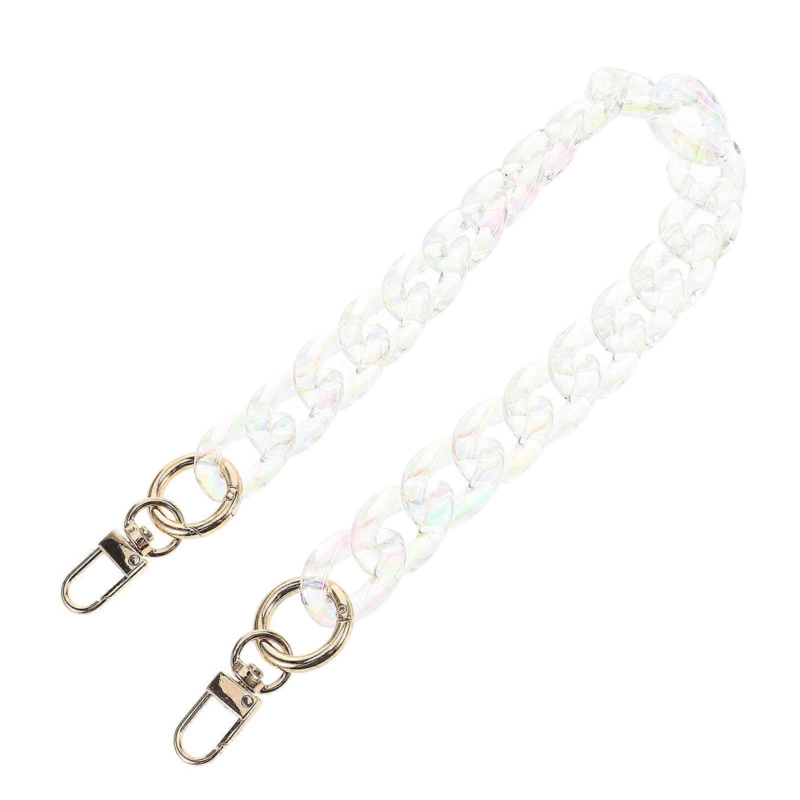 Transparent Acrylic Purse Chain for Bag Use Shoulder Strap Replacement