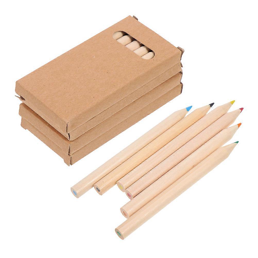 Assorted Color Colour Pencil Set for Sketching 5 Boxes Wooden Drawing Pencils