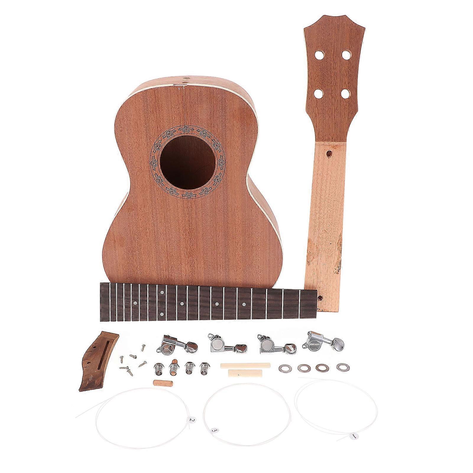 Assorted Color Ukulele DIY Kit Handmade Musical Instrument 6Sets