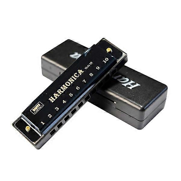 Harmonica for beginners: 20 notes, C-tuned & ash Black