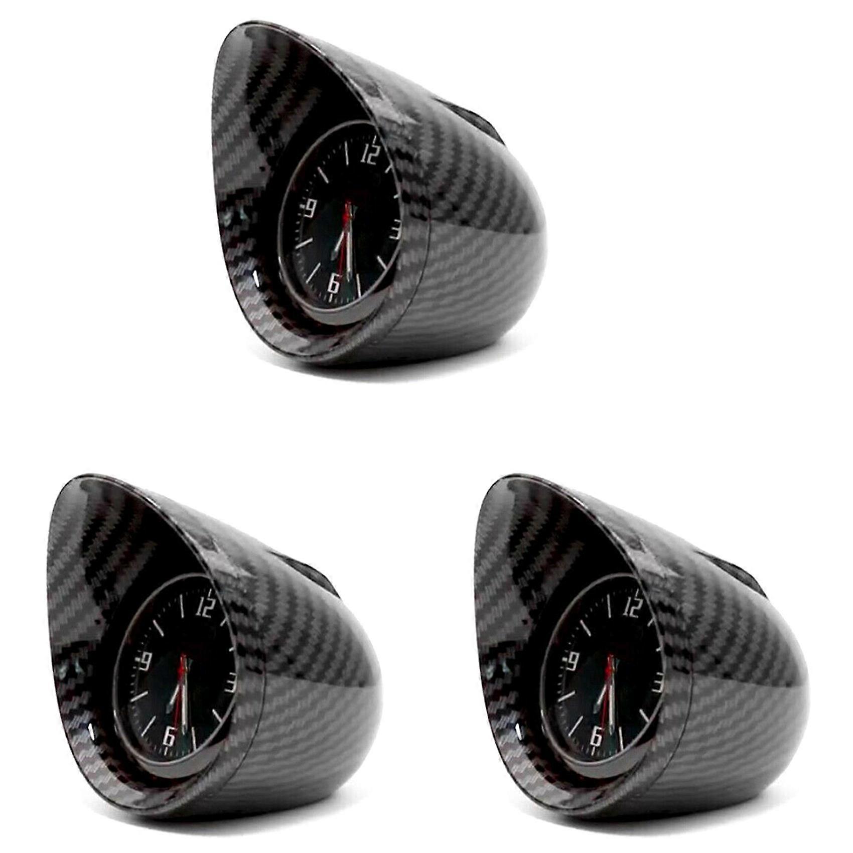 3X Electronic Car SUV Interior Dashboard Clock Console Decor Backlight Car Accessories
