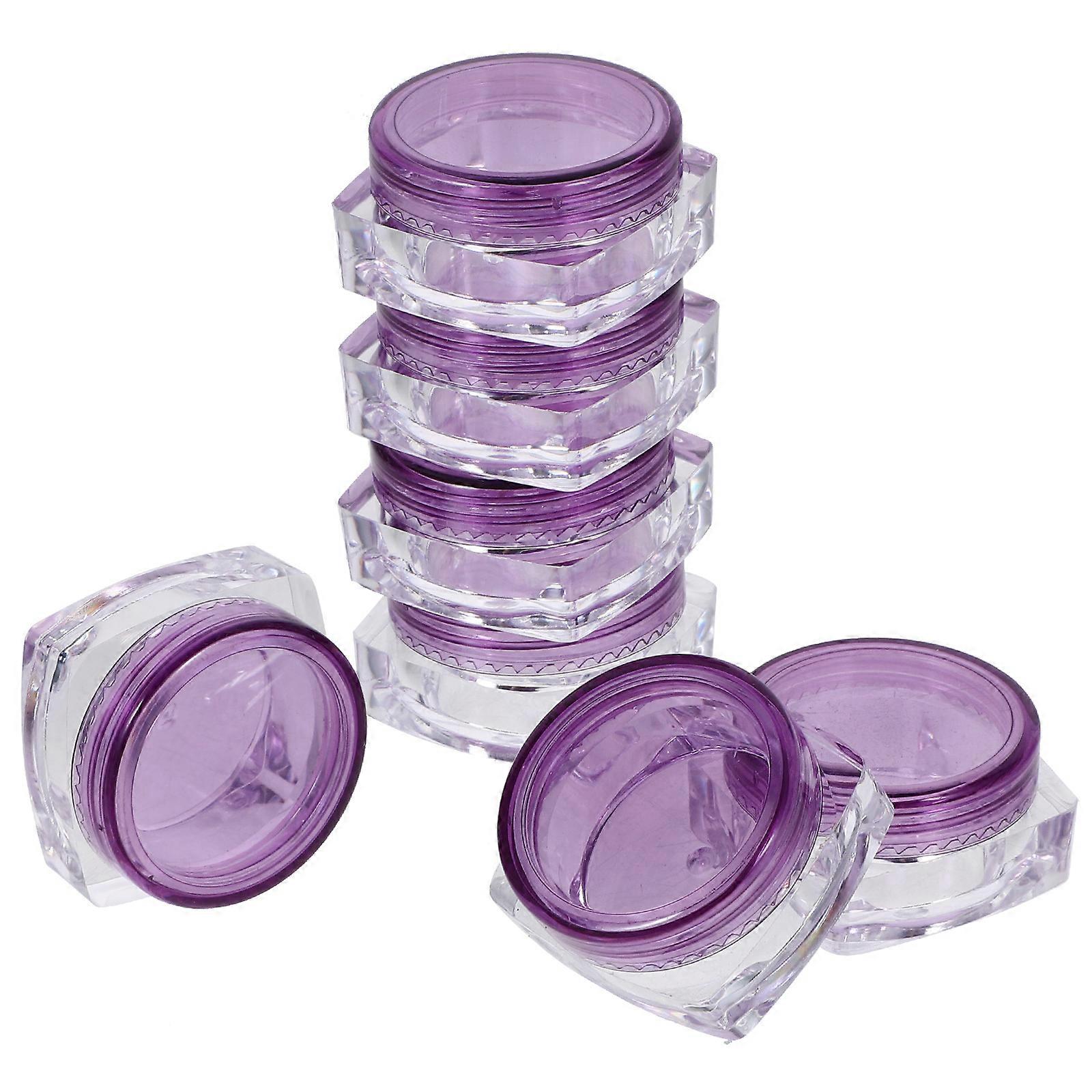 Small Cream Jar Plastic Containers for Travel Use 48Pcs Refillable