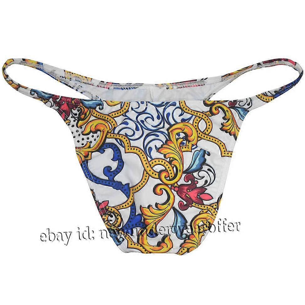 Men Bikini Briefs Underwear Professional Posing Trunks Swim String Cheeky Briefs
