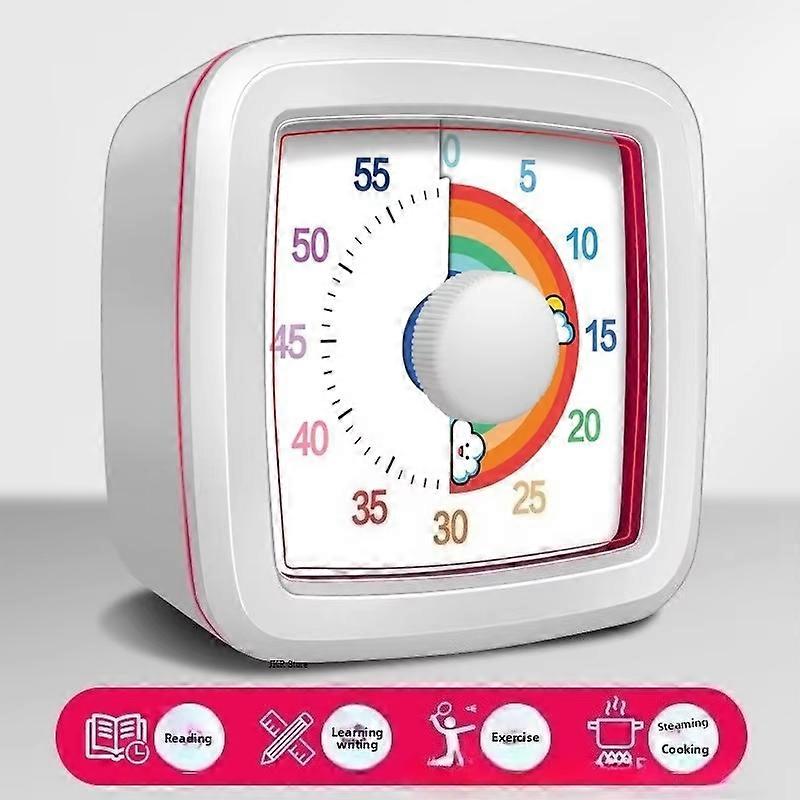 Visual Timer With Night Light School Minuteur 60-Minute Countdown Timer for Kids and Adults Pomodoro Stopwatch Clock