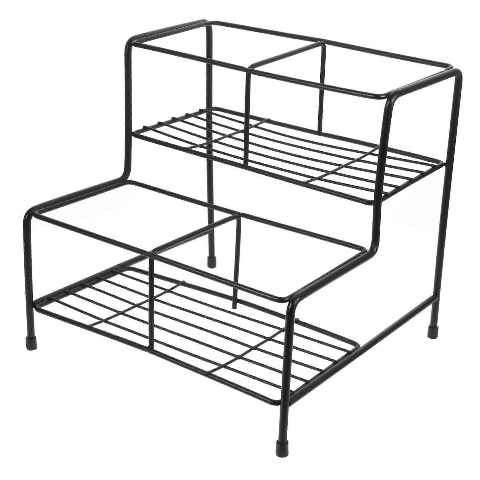 Syrup Bottle Organizer with MultiLayer Storage Coffee Bar and Kitchen Countertop Rack