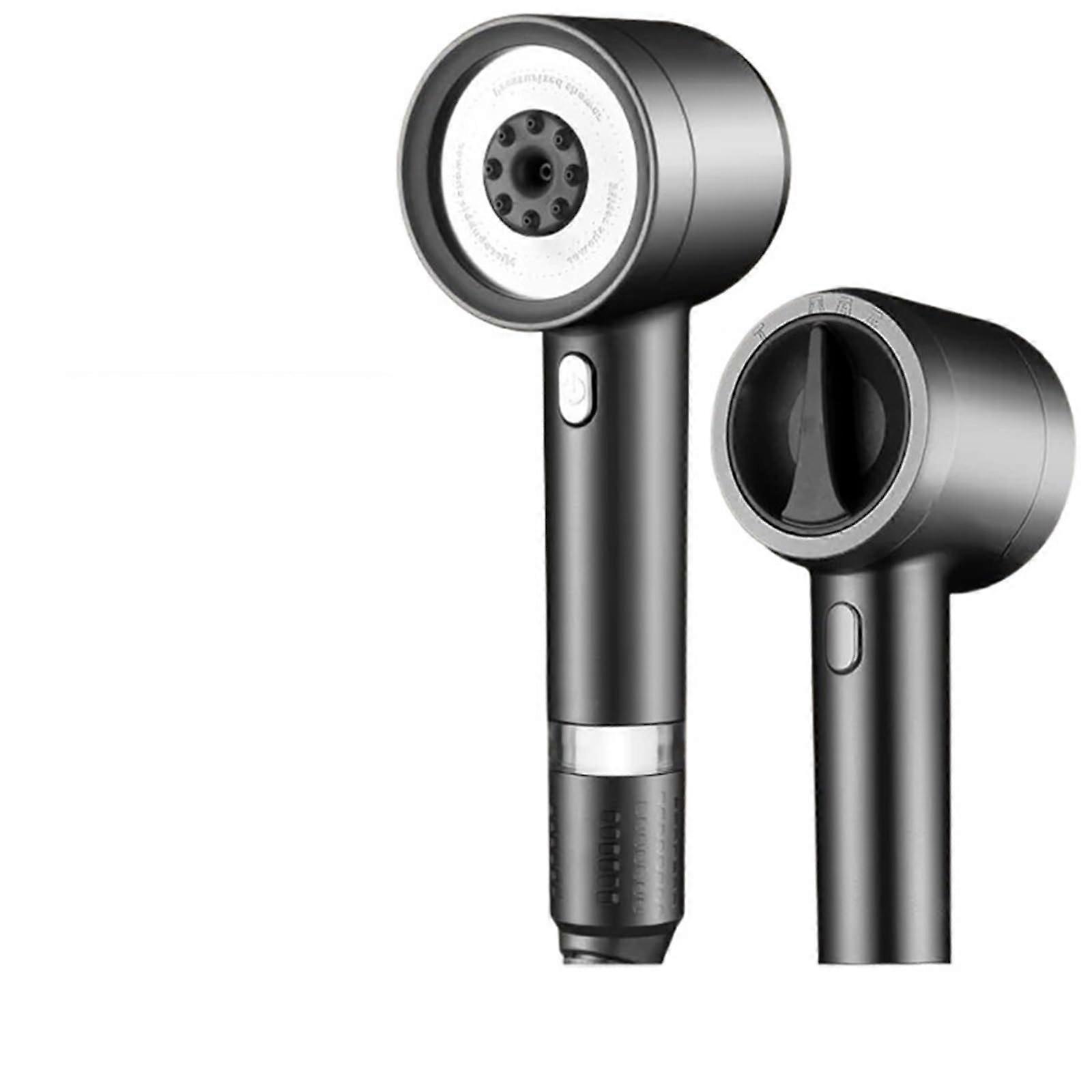 Handheld  Pressure Shower Head with Hose, 4Mode Pressure Boost, RustResistant Steel, Silver Set