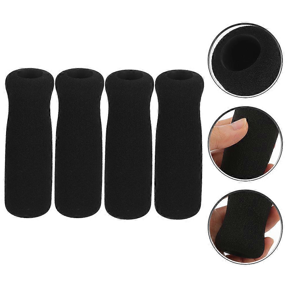 Black Walking Cane Handle Wraps for Non-Slip Grip 6Pcs Bundle