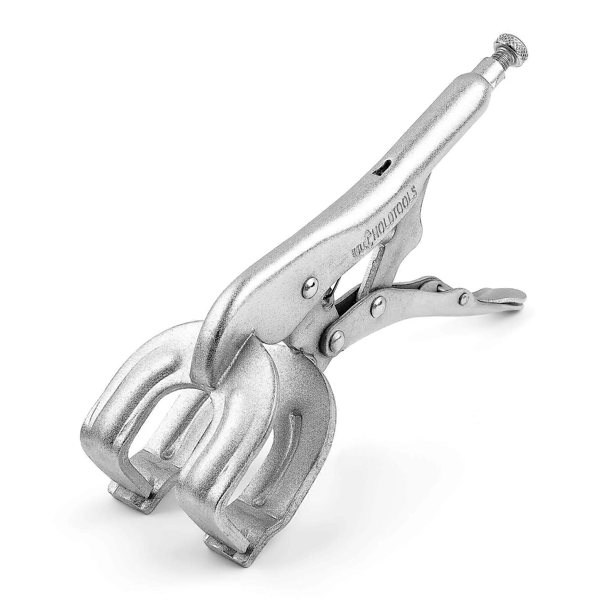 10 Inch Locking Pliers Welding Clamp with Quick Release U Shaped Jaws and NonSlip Grip