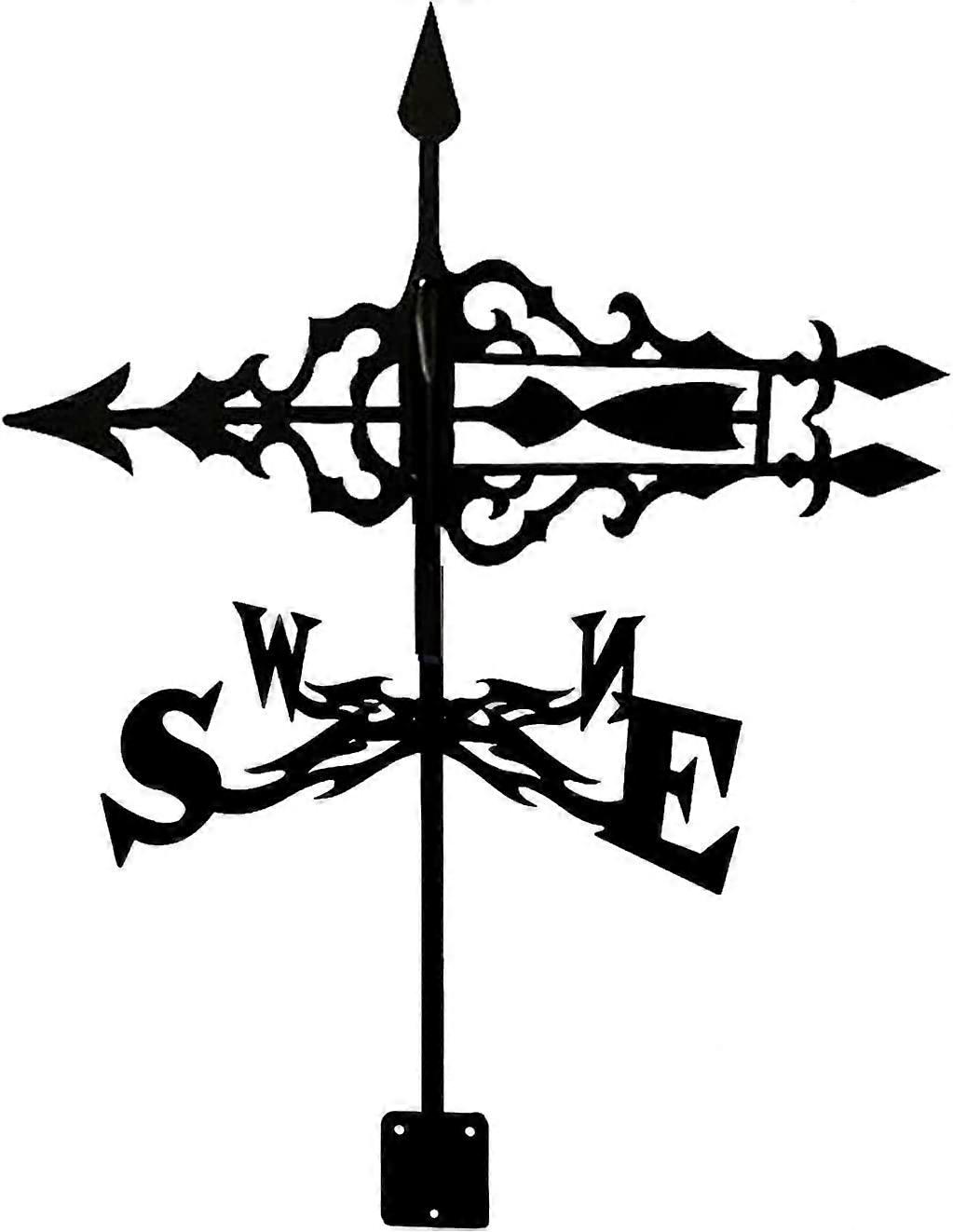 Metal Rooftop Weathervane with Accurate Wind Direction Indicator for Garden and Yard Decor Ref: 6534