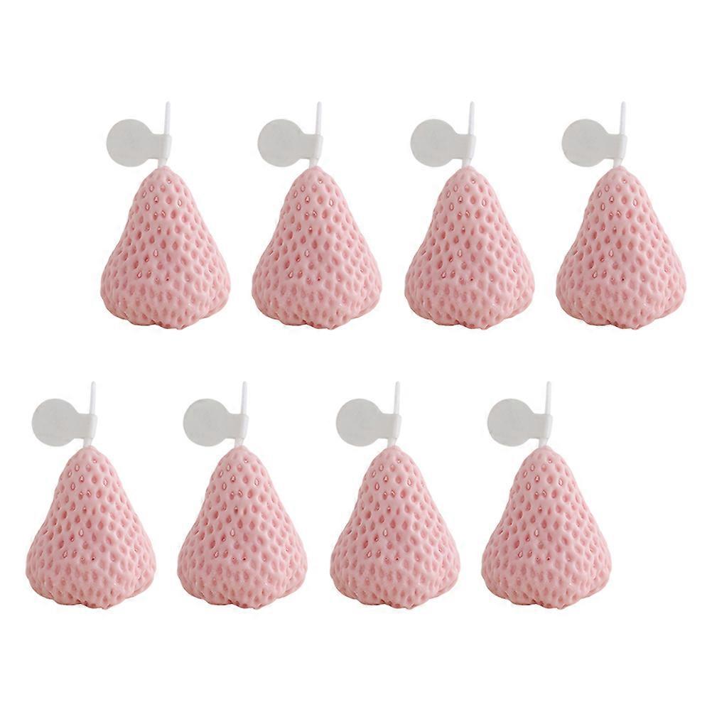 Strawberry Scented Candle Creative Aromatic Candle for Home Use 8Pcs