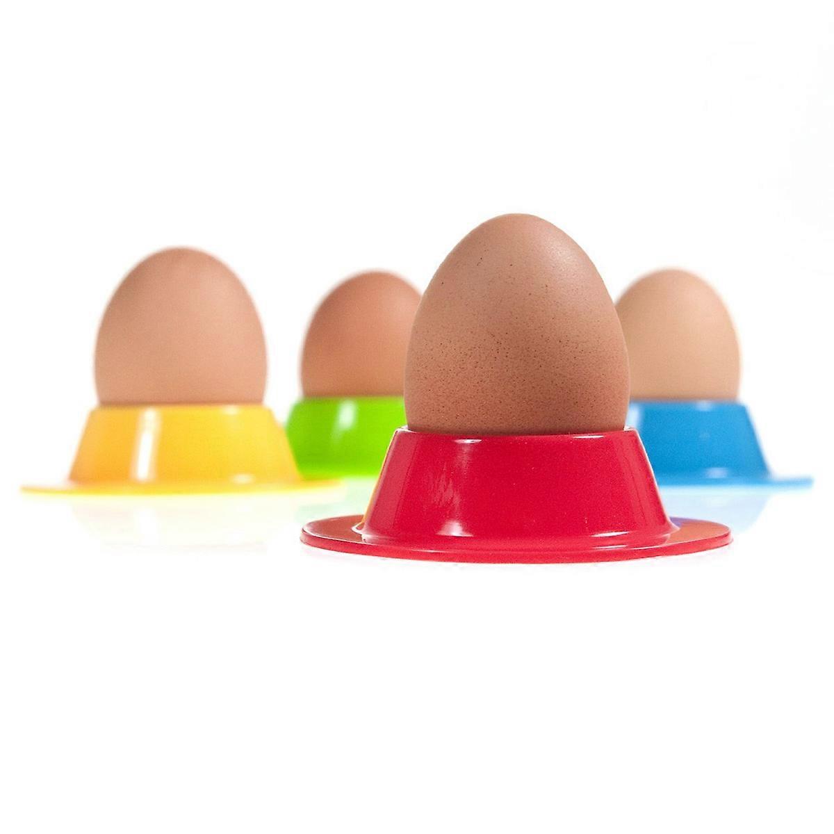 Egg Holders Silicone Round Egg Cups for Kitchen Use 4Pcs Portable Pack