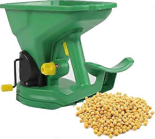 Handheld Seed and Fertilizer Spreader 1.5L Adjustable 5Setting Garden Lawn Seeder