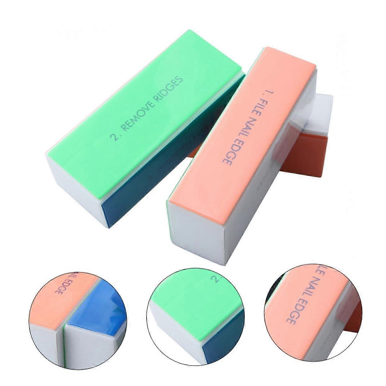 10pcs Nail Buffer Block Soft Sponge Polisher for Manicure Pedicure Professional Salon Use