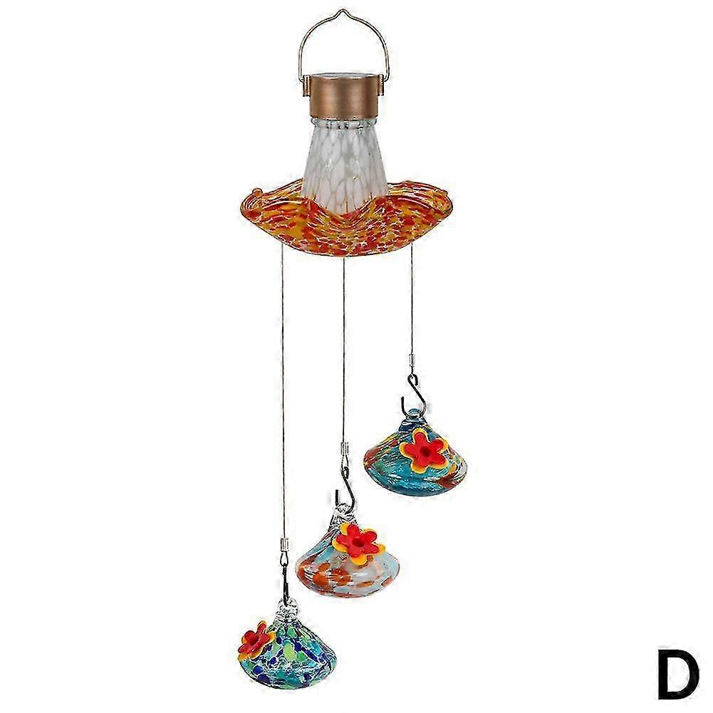 2026 Charming Wind Chimes Bird Feeders, Wind Chime Bird Feeder for Viewing
