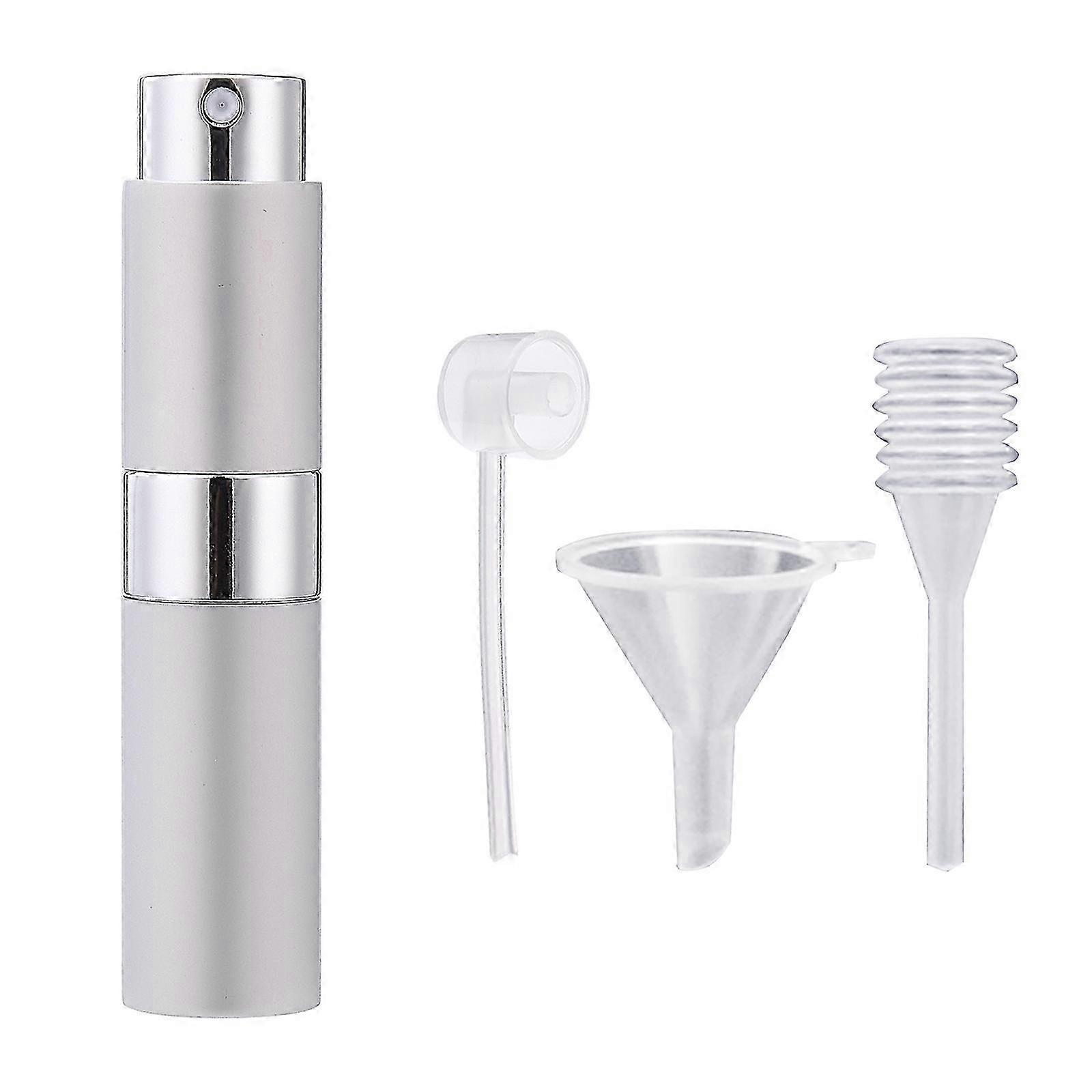 Refillable Perfume Atomizer Sprayer Compact Portable Twist-on Aluminum Bottle 8ml