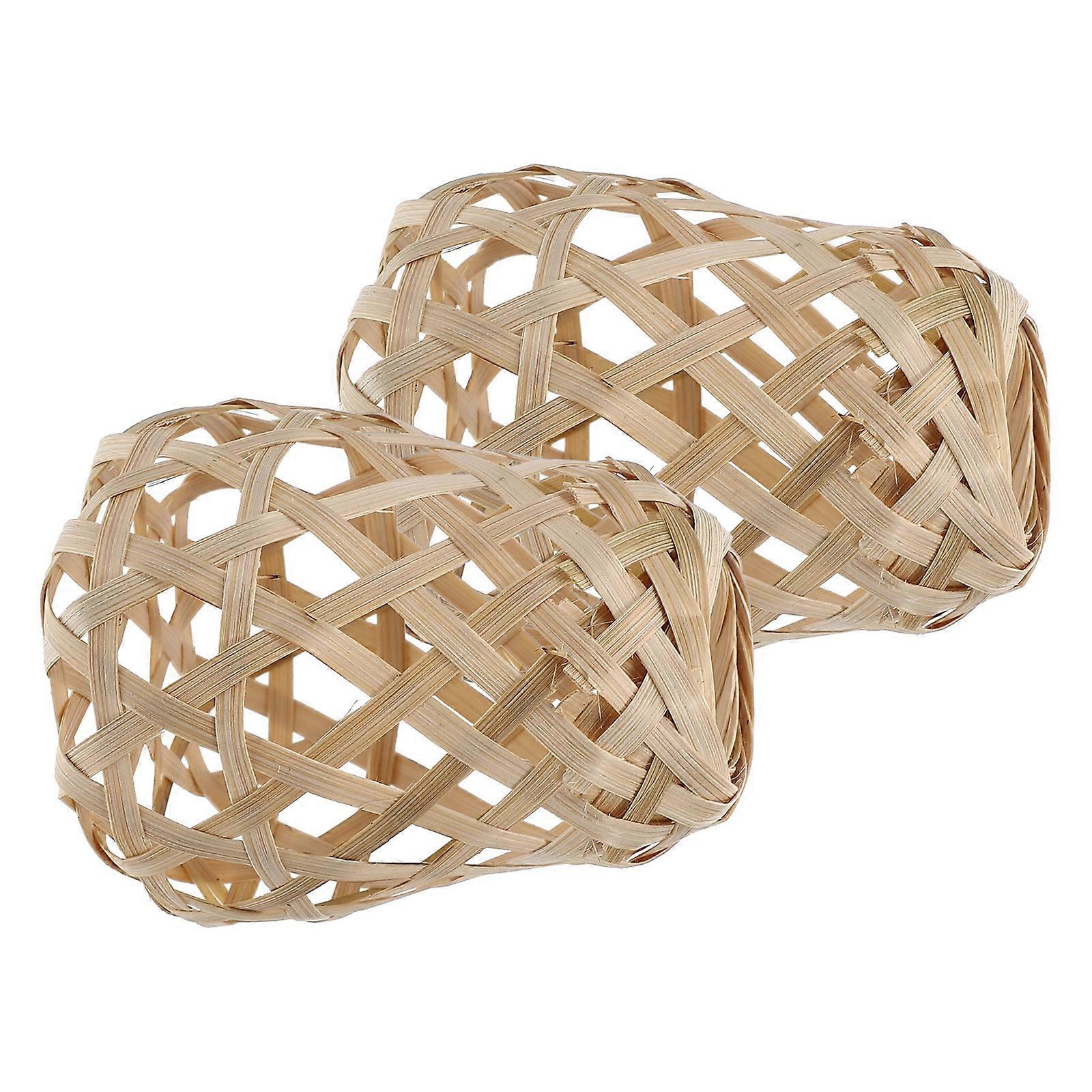 Bamboo Lamp Shade Small Lampshade for Floor Light with 8Pcs Set