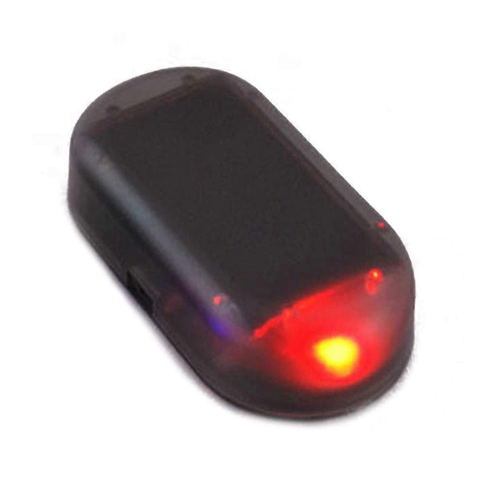 Solar Powered Car AntiTheft LED Light with Bright Red Strobe for Universal Dashboard Security