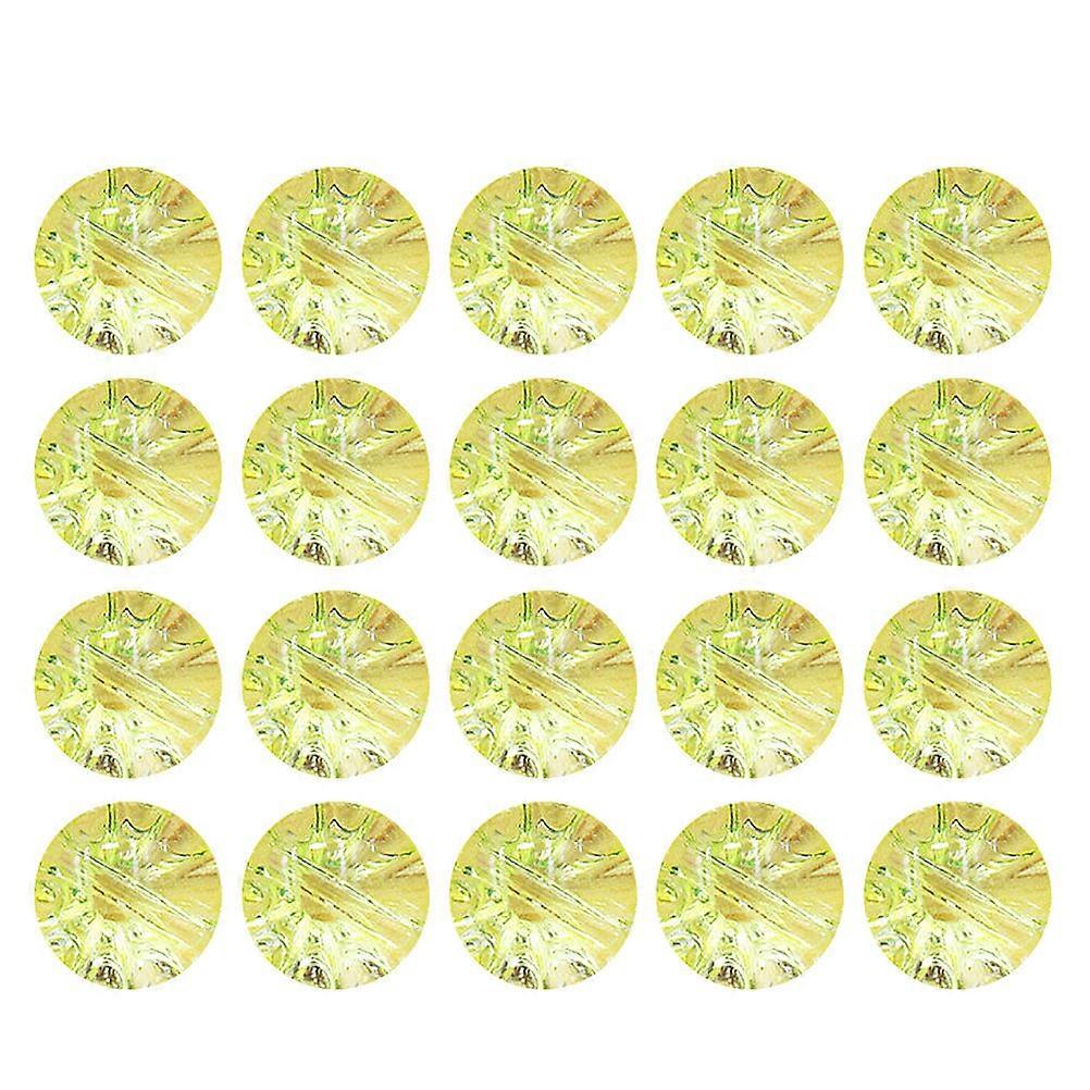 Coat Button Clear Crystal Button for DIY Sewing 100Pcs Light Yellow