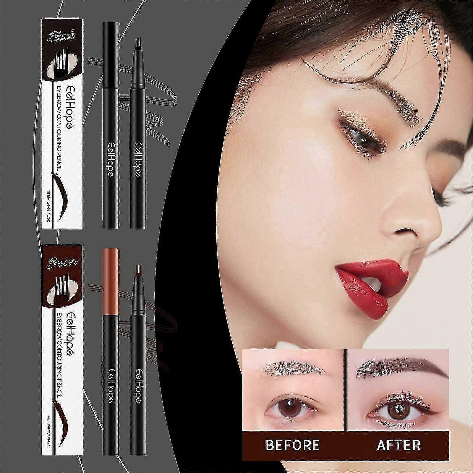 Four-Fork Eyebrow Pencil