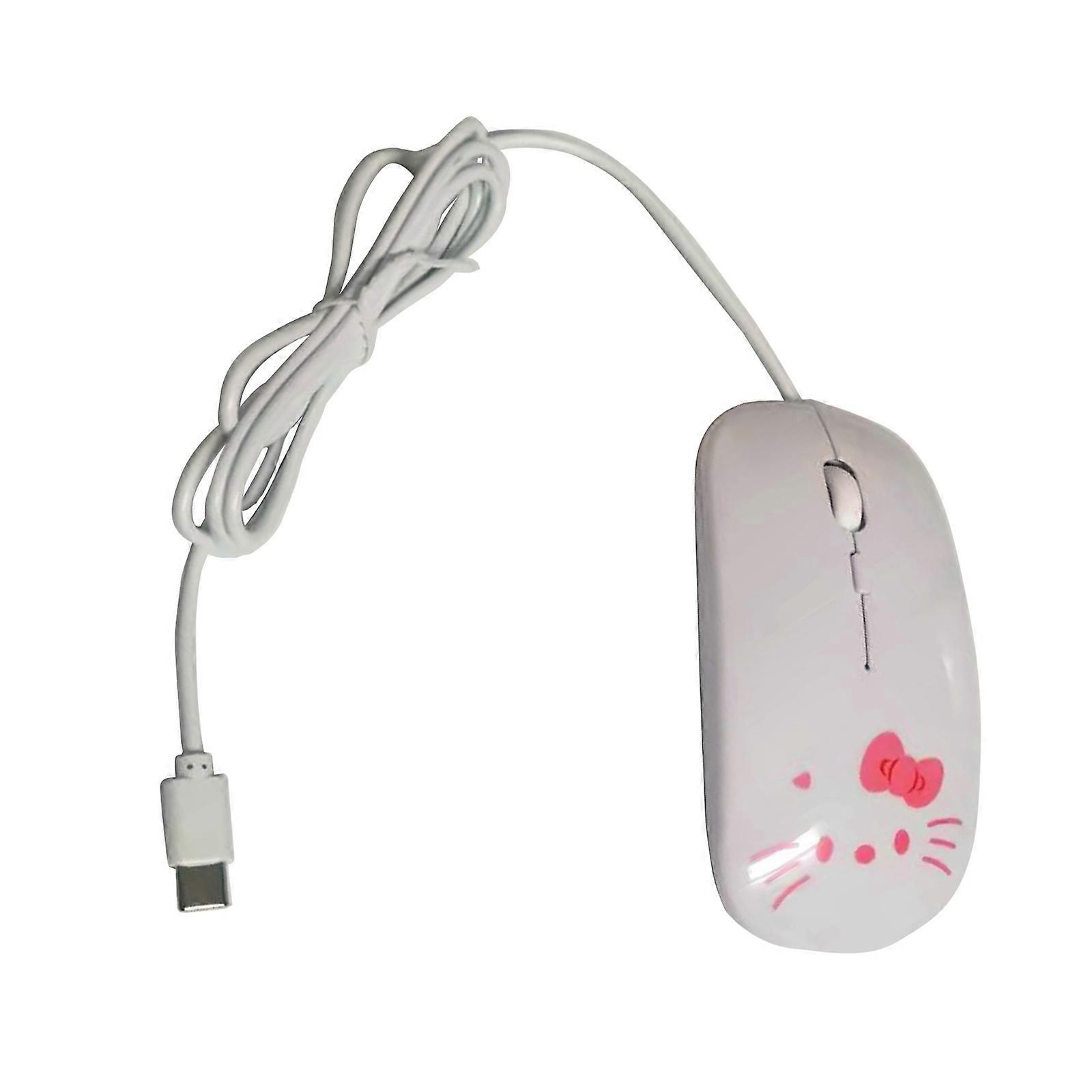 Quiet Clicks Computer Mouse Rechargeable Type C Ergonomic Right Hand Double Mode Wireless Mouse 1600DPI Precise  White