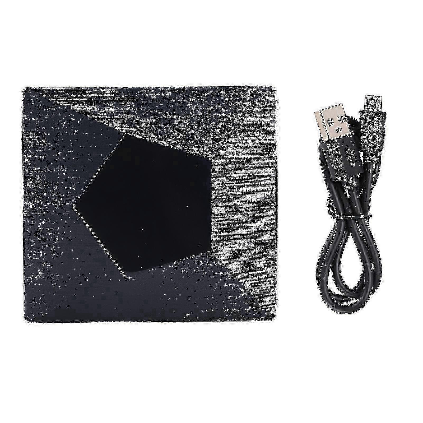 2026 Suitable External DVD Drive USB 3.0 Type C Dual Interface DVD/CD Player for Desktop/Laptop(Black )