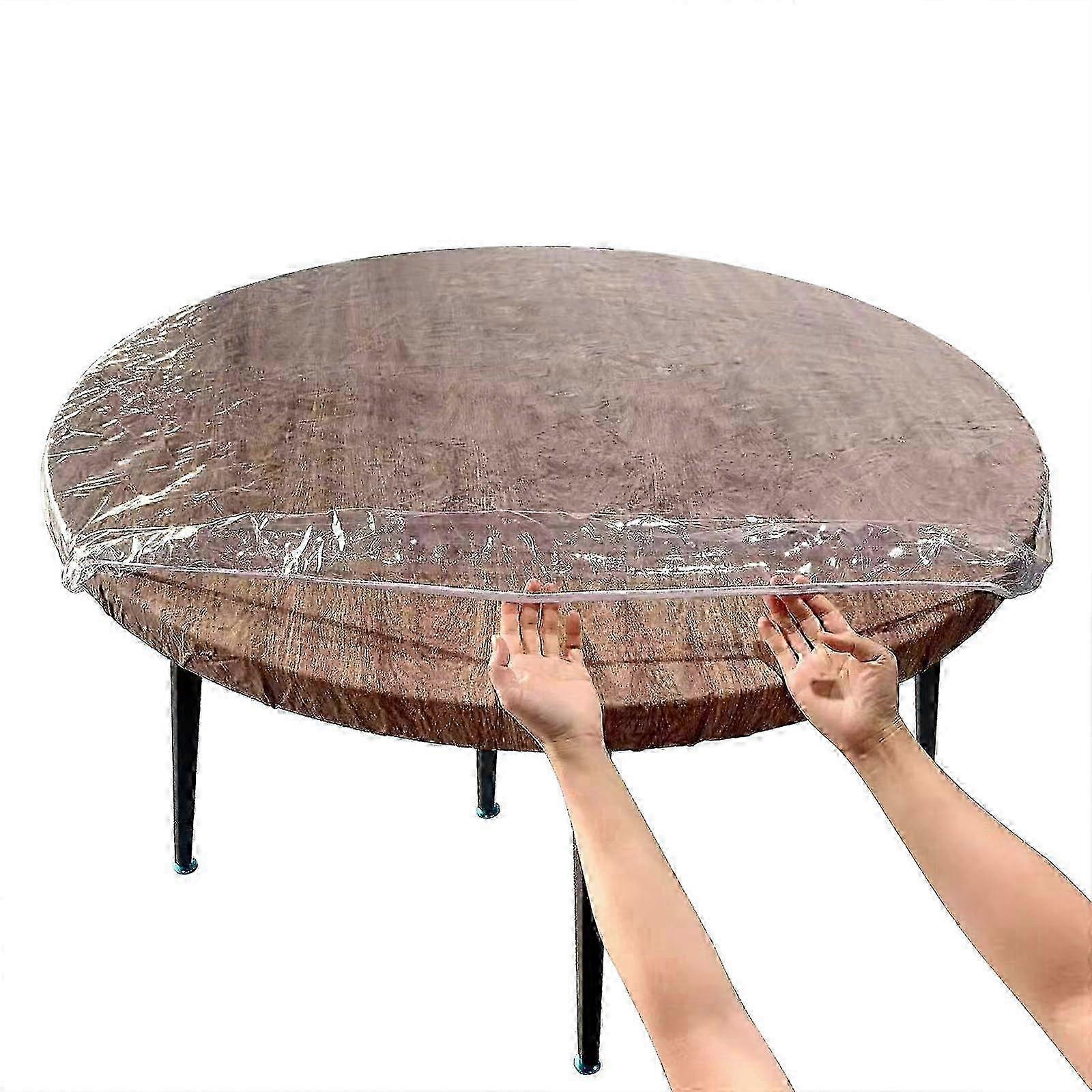 Clear Round Vinyl Tablecloth for 36" Round Table